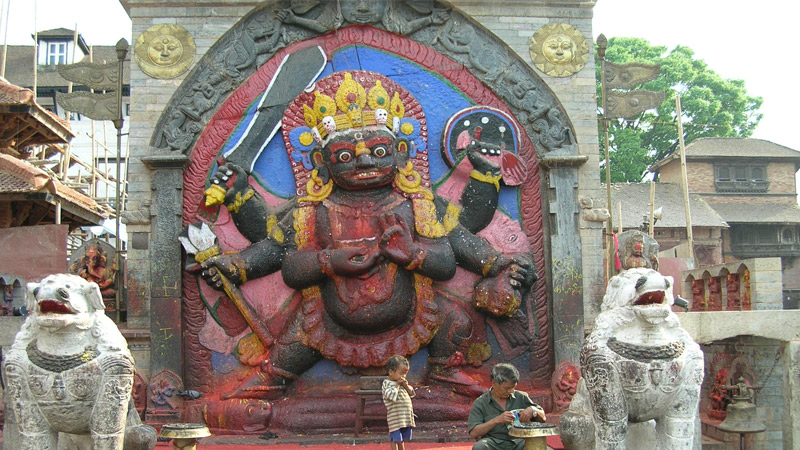 Kal Bhairav, Kathmandu Durbar Square -  himaland.com